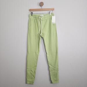 NEW Mate The Label Organic Terry Classic Jogger Pant Pistachio Green